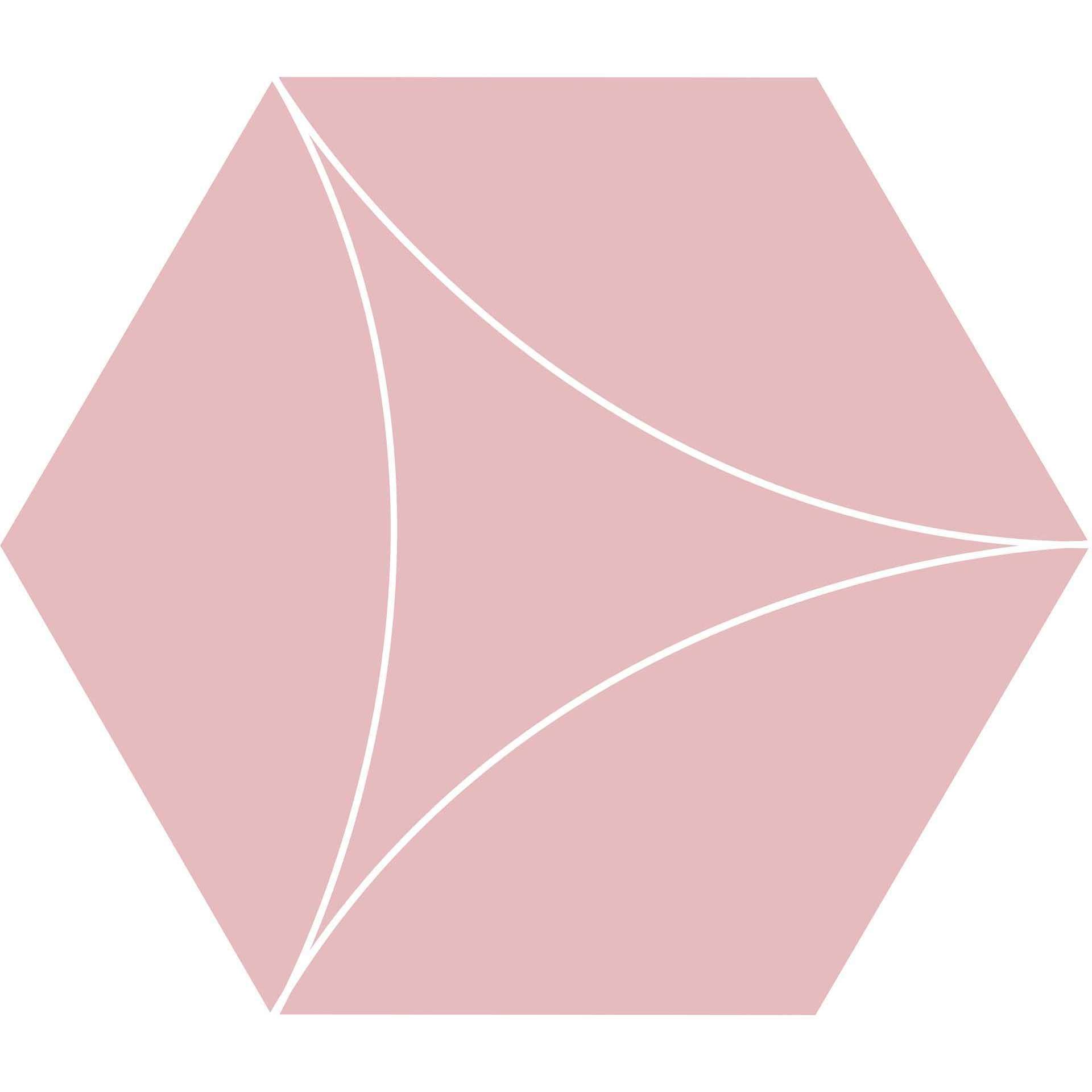 Керамогранит Ornamenta Electra Sail Rose EL40SR, цвет розовый, поверхность матовая, шестиугольник, 340x400