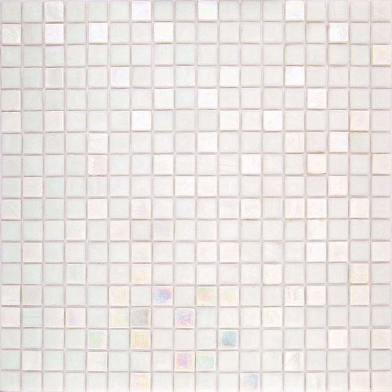 Мозаика Alma Mosaic Nibble 01/Gliese(m), цвет белый, поверхность глянцевая, квадрат, 295x295