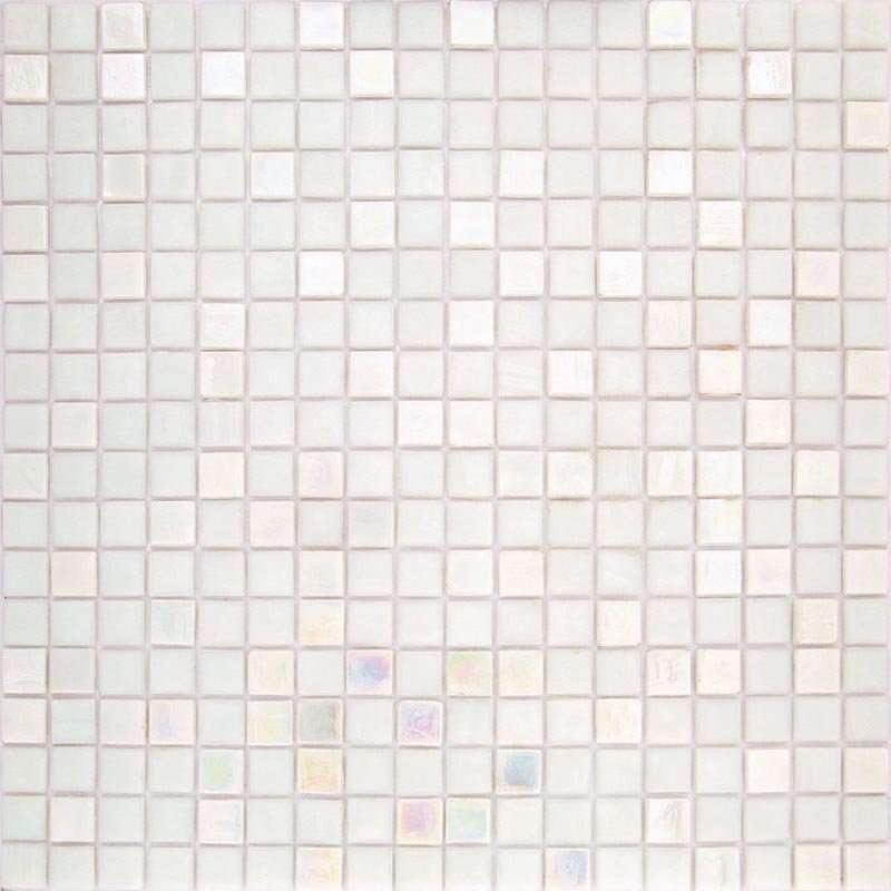 Мозаика Alma Mosaic Nibble 01/Gliese(m), цвет белый, поверхность глянцевая, квадрат, 295x295