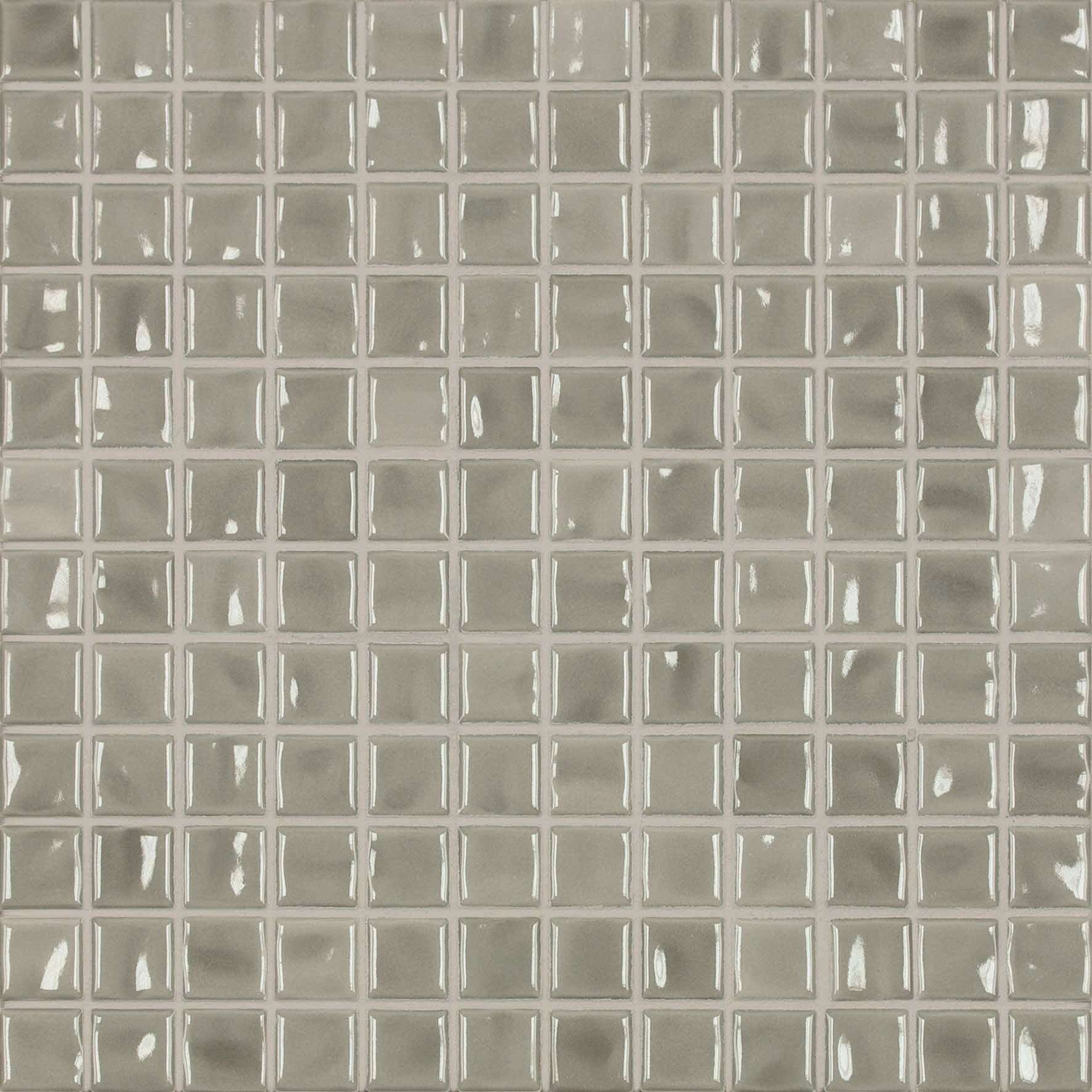 Мозаика Jasba 41922H Amano Light Gray Glossy, цвет серый, поверхность глянцевая, квадрат, 316x316