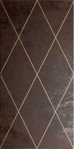 Декоративные элементы Petracers Ad Maiora Rhombus Oro Su Moro, цвет коричневый, поверхность матовая, прямоугольник, 500x1000
