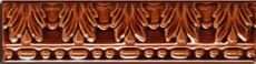 Бордюры CAS Moldura Relieve Marron, цвет коричневый, поверхность глянцевая, прямоугольник, 50x200