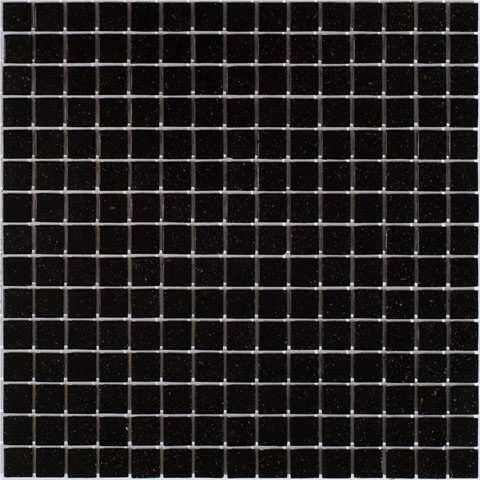 Мозаика Alma Mosaic Sandy SE46, цвет чёрный, поверхность матовая, квадрат, 327x327