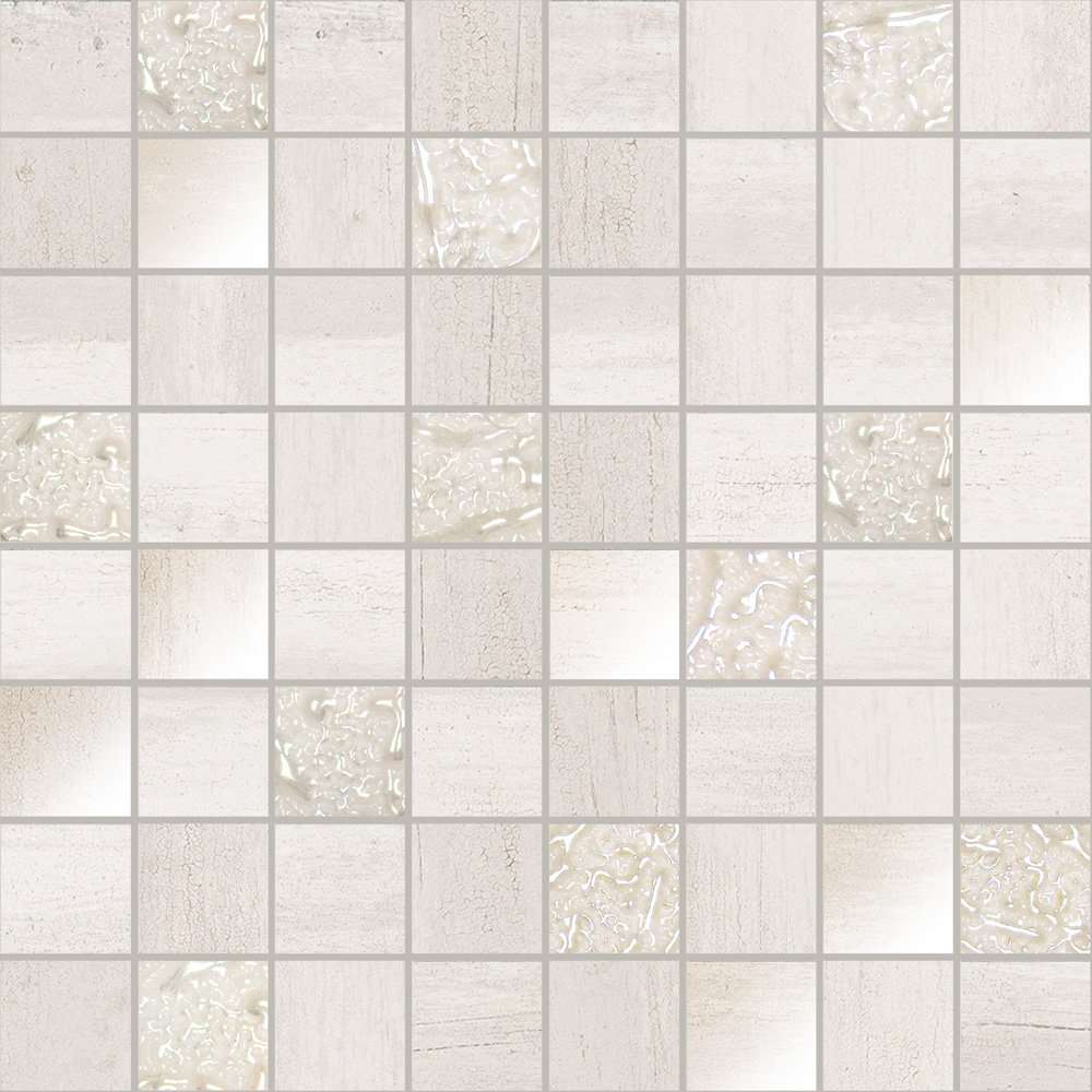 Мозаика Ibero Sospiro Mosaico White, цвет белый, поверхность матовая, квадрат, 300x300
