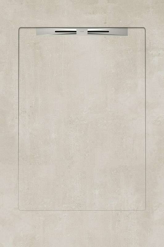 Спецэлементы Aquanit Beton Cream Slope Line, цвет бежевый, поверхность матовая, прямоугольник, 900x1350