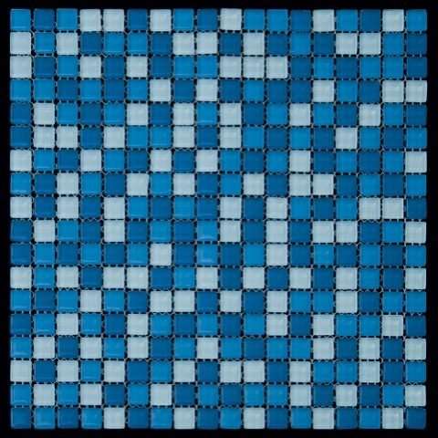 Мозаика Natural Mosaic Kimberly KM-009 (Стекло), цвет синий, поверхность глянцевая, квадрат, 298x298