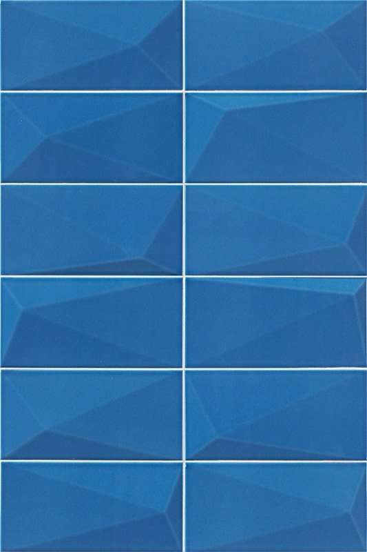 Керамическая плитка Mainzu Diamond Sapphire, цвет синий, поверхность глянцевая, кабанчик, 100x200