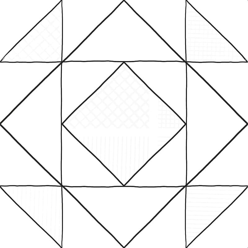 Декоративные элементы Lasselsberger Домино 6032-0432, цвет чёрно-белый, поверхность матовая, квадрат, 300x300