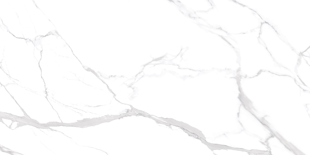 Керамогранит NT Ceramic Marmo Statuario Ultra White NTT99512M, цвет белый серый, поверхность полированная, прямоугольник, 600x1200