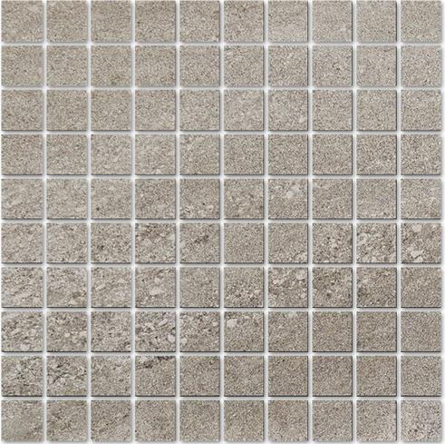 Мозаика Interbau Chianti Мозаика Trionto Grau, цвет серый, поверхность матовая, квадрат, 350x350