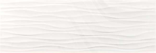 Керамическая плитка Ceracasa Absolute Ondas Ice, цвет белый, поверхность глянцевая, прямоугольник, 250x730