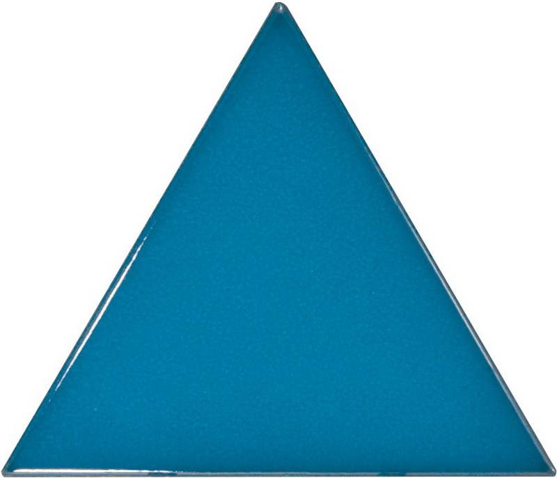 Керамическая плитка Equipe Scale Triangolo Electic Blue 23822, цвет голубой, поверхность глянцевая, треугольник, 108x124