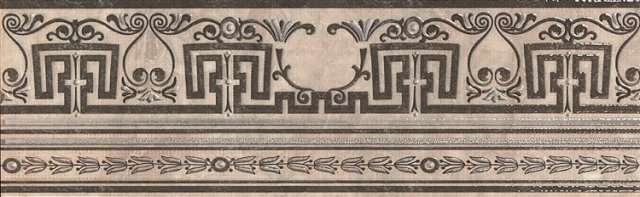 Бордюры STN Ceramica Cenefa G.Dabo Gris, цвет серый, поверхность глянцевая, прямоугольник, 140x450