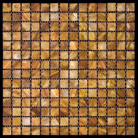 Мозаика Natural Mosaic Shell SMA-01-20 (Ракушка), цвет коричневый, поверхность полированная, квадрат, 305x305