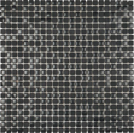 Мозаика Dune Contract Mosaics Wonder 187366, цвет чёрный, поверхность глянцевая матовая, квадрат, 313x313