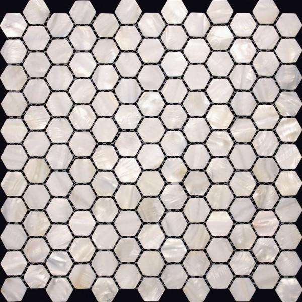 Мозаика Natural Mosaic Shell SMA-06 (Ракушка), цвет бежевый, поверхность полированная, прямоугольник, 295x305