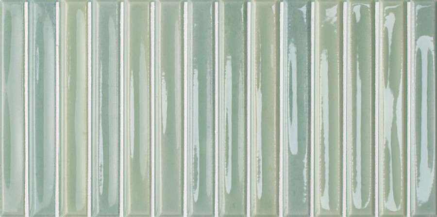 Керамическая плитка Wow Colour Notes Bars Kiwi 133158, цвет белый, поверхность глянцевая 3d (объёмная), прямоугольник, 125x250