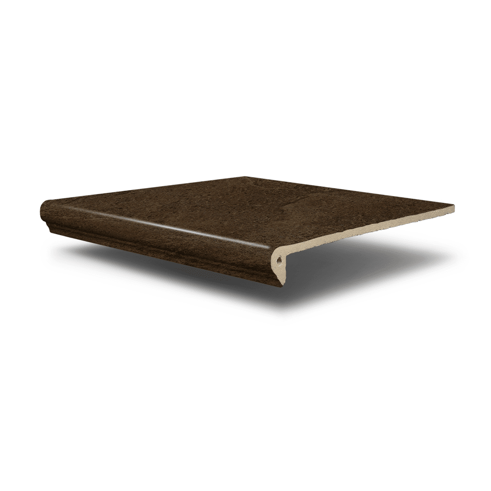 Ступени SDS Marburg Florentiner Stufe Brown, цвет коричневый, поверхность глазурованная, квадрат с капиносом, 320x320