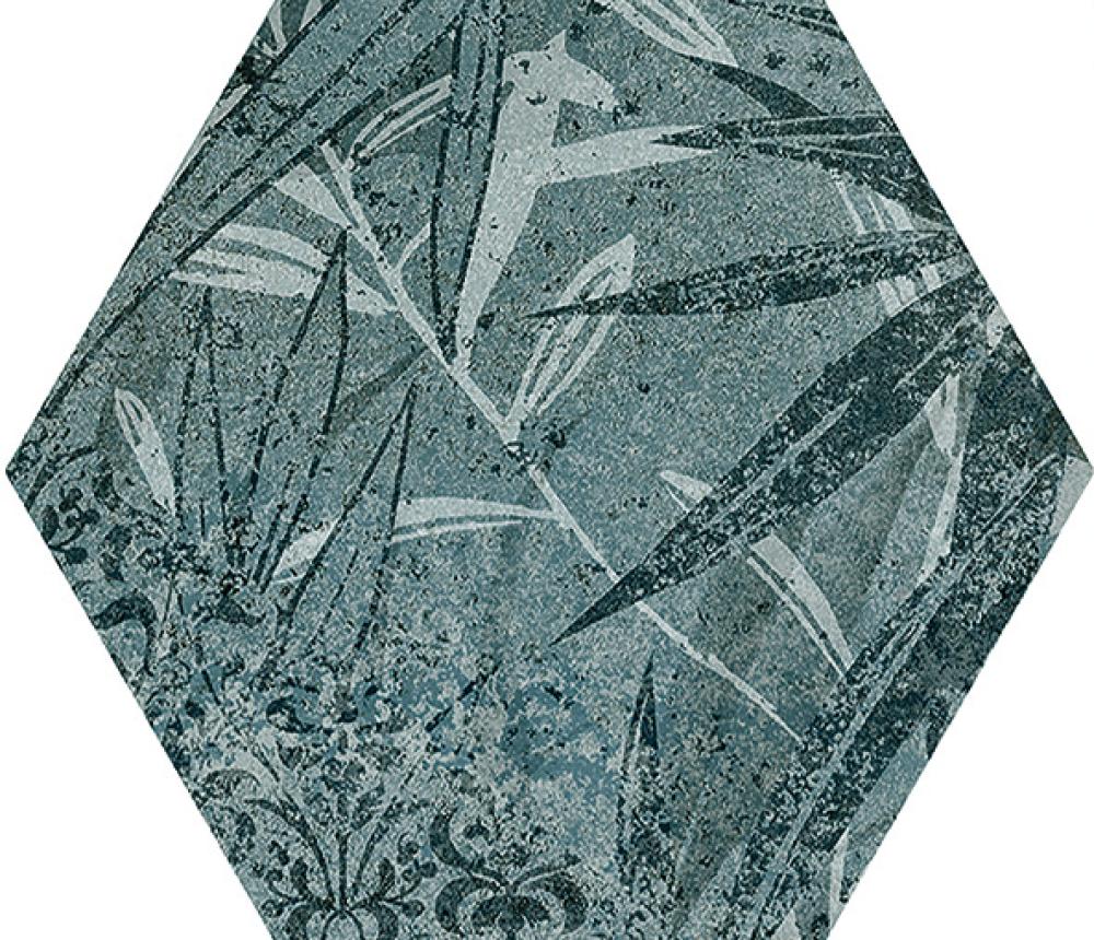Декоративные элементы Dune Magnet Tropic Petrol 188595, цвет синий, поверхность матовая, шестиугольник, 150x170