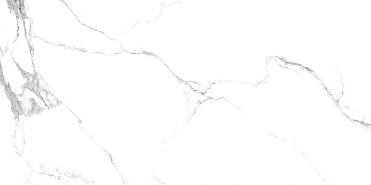 Керамогранит Absolut Gres Statuario Titan Gloss, цвет белый, поверхность глянцевая, прямоугольник, 600x1200