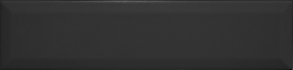 Керамическая плитка El Barco Marsella Noir Mate, цвет чёрный тёмный, поверхность матовая, кабанчик, 75x300