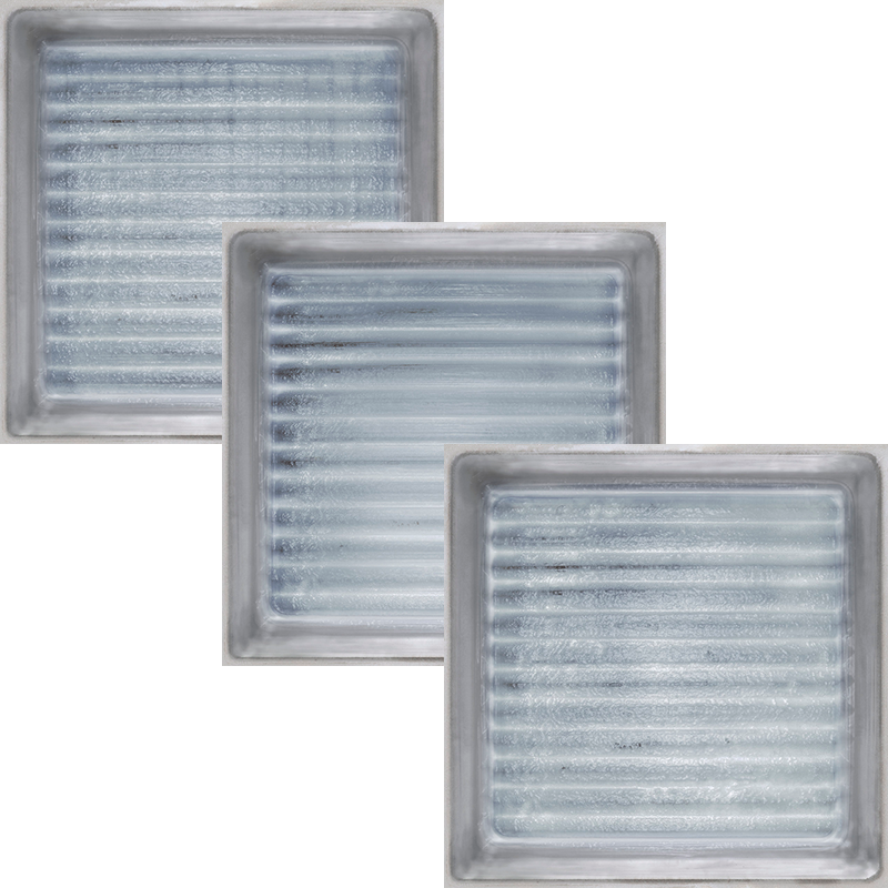 Керамическая плитка Iris Glass Blocks Azure 563545, цвет голубой, поверхность глянцевая, квадрат, 200x200