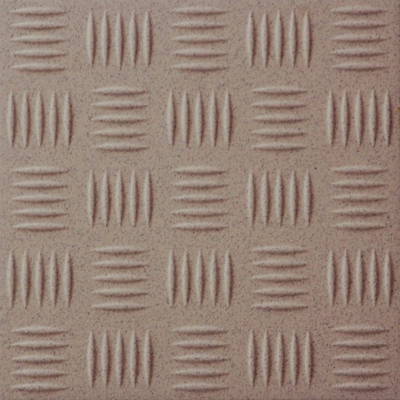 Керамогранит Уральский гранит U118A Flutted (Рифленый 12мм), цвет коричневый, поверхность матовая 3d (объёмная), квадрат, 300x300