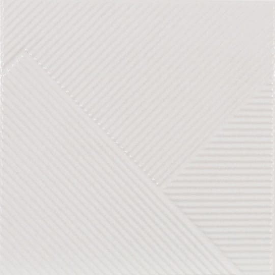 Керамическая плитка  Shapes 3 Stripes Mix Glacier 187558, цвет белый, поверхность сатинированная, квадрат, 250x250