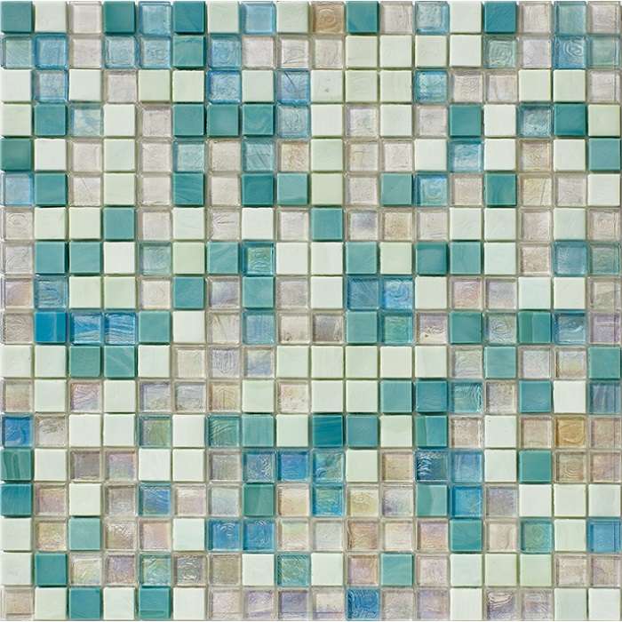 Мозаика L'Antic Colonial Water Caribbean Absolute 100273667, цвет бежевый голубой, поверхность матовая, квадрат, 296x296