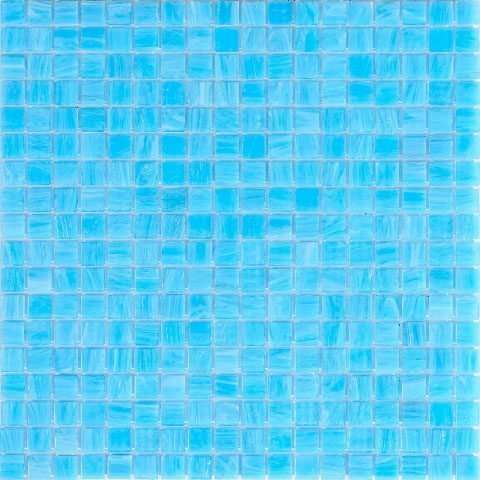 Мозаика Alma Mosaic Misty ME04, цвет голубой, поверхность глянцевая, квадрат, 295x295