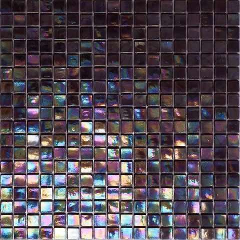 Мозаика Alma Mosaic Flicker NE53, цвет коричневый, поверхность глянцевая, квадрат, 150x150
