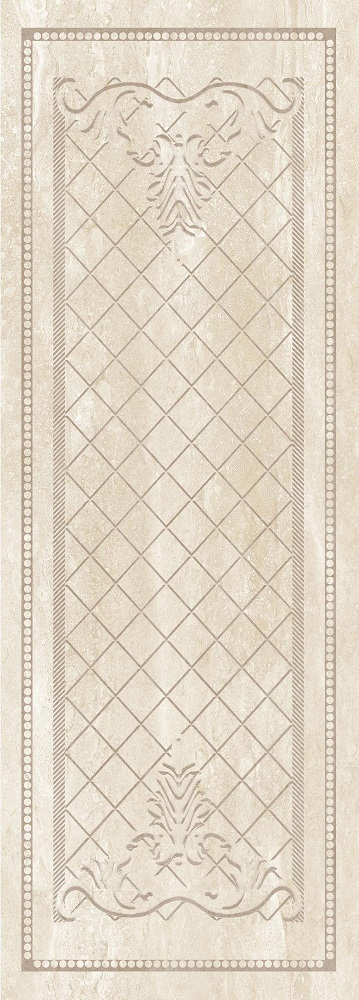 Керамическая плитка Eurotile Oxana Light, цвет бежевый, поверхность глянцевая, прямоугольник, 245x695