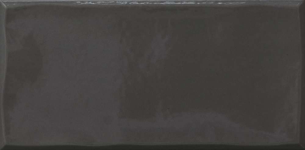 Керамическая плитка Ergon Tr3Nd Majolica Shiny Black E40G, цвет чёрный, поверхность глянцевая, прямоугольник, 125x250