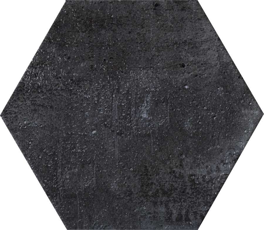 Керамогранит Cir Fuoritono Esagona Petrolio Opaco Matt 1072712, цвет синий, поверхность матовая, шестиугольник, 240x277