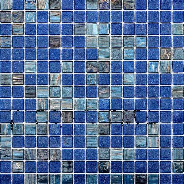 Мозаика JNJ Mosaic Mixed Colored 6967-V, цвет синий, поверхность глянцевая, квадрат, 327x327
