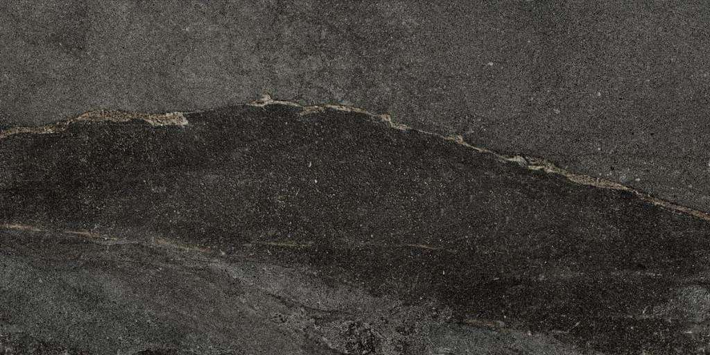Керамогранит Piemme Ibla Nera Nat 3975, цвет чёрный, поверхность натуральная, прямоугольник, 600x1200