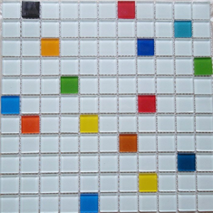 Мозаика NS Mosaic S-453, цвет разноцветный, поверхность глянцевая, квадрат, 300x300