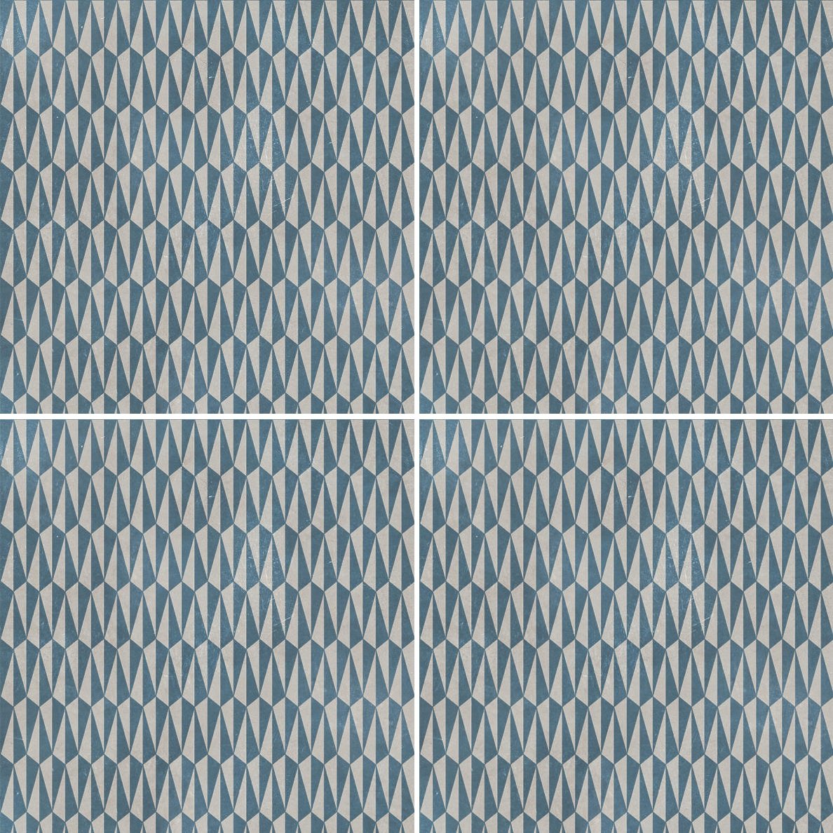 Керамогранит Mutina Azulej Trama Grigio PUA24, цвет серый, поверхность матовая, квадрат, 200x200