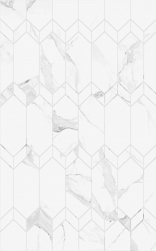Керамическая плитка Creto Mosaic белый 00-00-5-09-00-01-2628, цвет белый, поверхность матовая, прямоугольник, 250x400