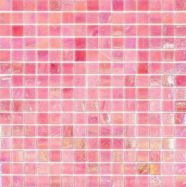 Мозаика Alma Mosaic Pearly PN609-2, цвет розовый, поверхность глянцевая, квадрат, 200x200