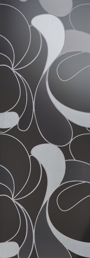 Декоративные элементы Love Tiles Acqua Lacrima Nero, цвет чёрный, поверхность глянцевая, прямоугольник, 350x1000