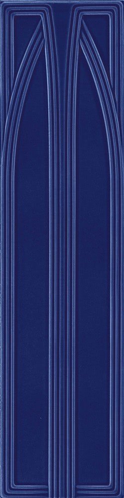 Декоративные элементы Grazia Epoque Belvedere Cobalt Craquele BEL9, цвет синий, поверхность глянцевая, прямоугольник, 200x800