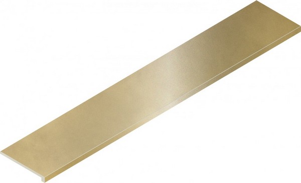 Ступени Italon Continuum Brass Gold Scalino Angolare DX 620070002355, цвет золотой, поверхность матовая, прямоугольник, 330x1600