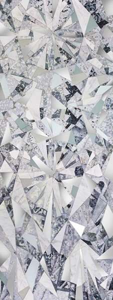 Панно Alma Mosaic Панно AP-912, цвет серый, поверхность глянцевая, прямоугольник, 1500x4000