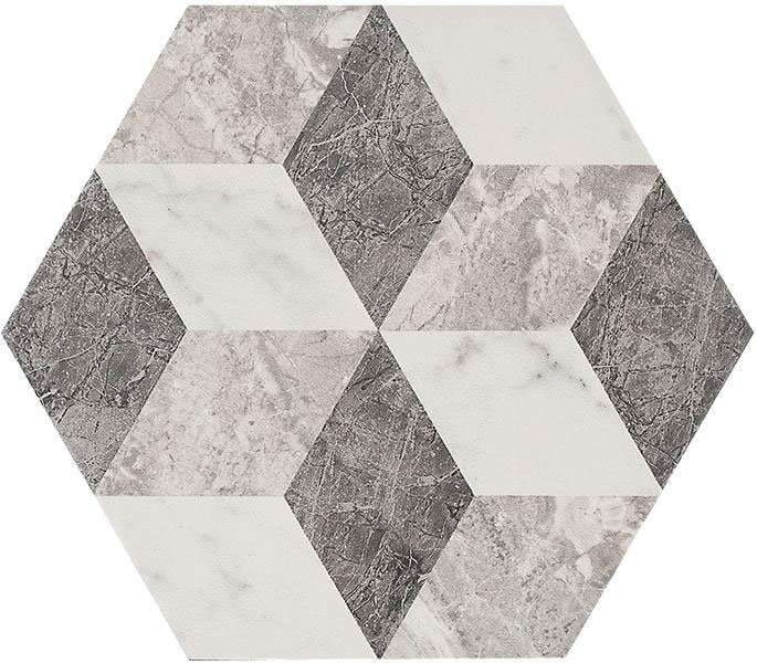 Декоративные элементы Marazzi Italy Allmarble Altissimo Decoro MMMP, цвет белый серый, поверхность матовая, прямоугольник, 182x210
