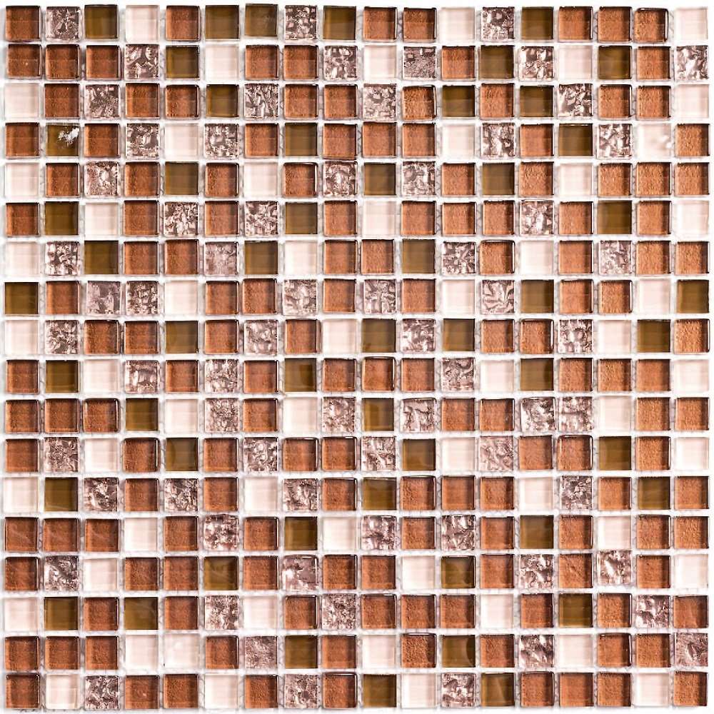 Мозаика Bonaparte Bonaparte Ochre Rust, цвет бордовый, поверхность глянцевая, квадрат, 300x300