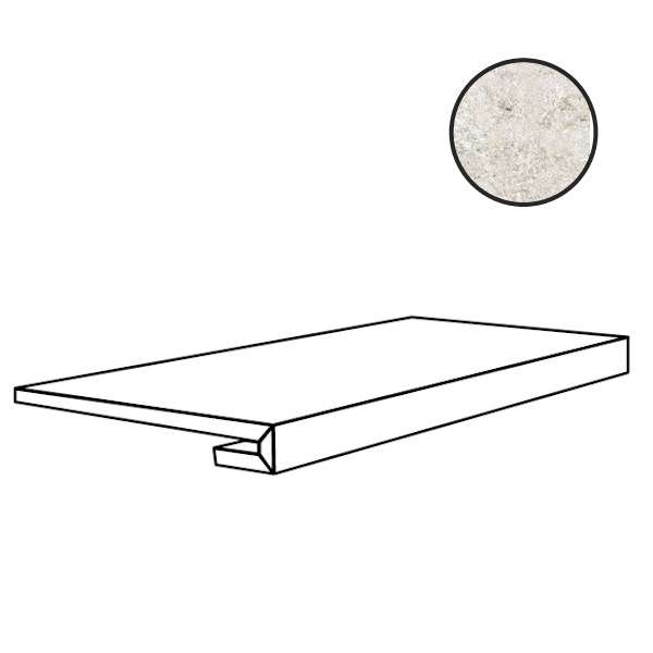 Ступени Floor Gres Plimatech Plimawhite/02 9mm Gradino 776688, цвет белый, поверхность матовая, прямоугольник, 330x1200
