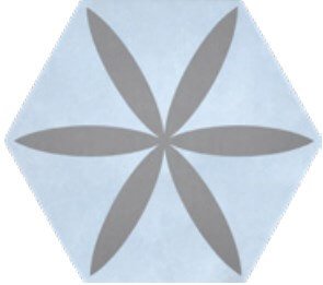 Керамогранит Heralgi Oslo Raido Blue, цвет голубой, поверхность матовая, прямоугольник, 173x200