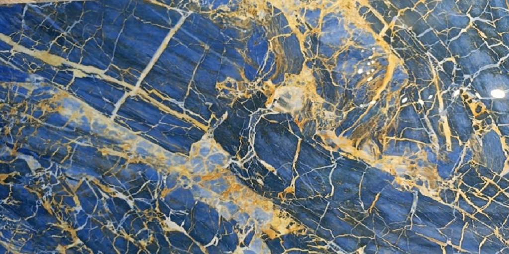 Керамогранит Cifre Golden Blue, цвет коричневый голубой, поверхность полированная, прямоугольник, 600x1200
