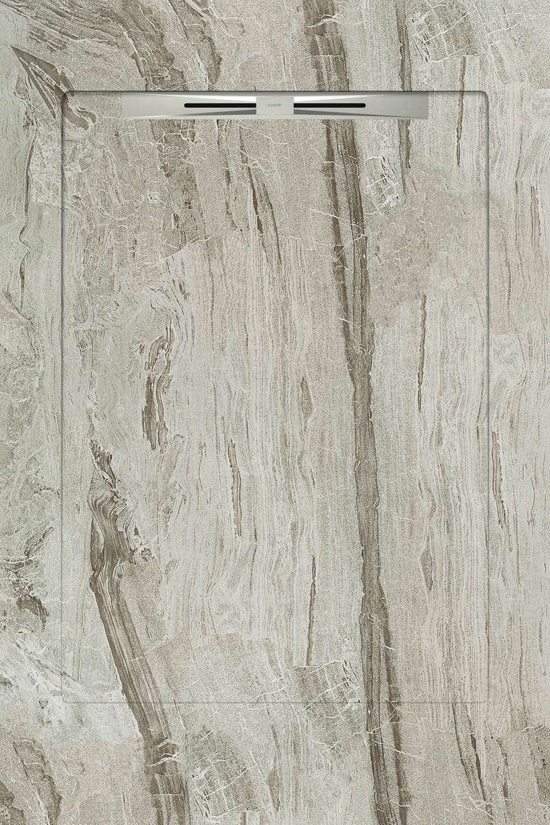 Спецэлементы Aquanit Misto Grey Slope Line, цвет серый, поверхность матовая, прямоугольник, 900x1350